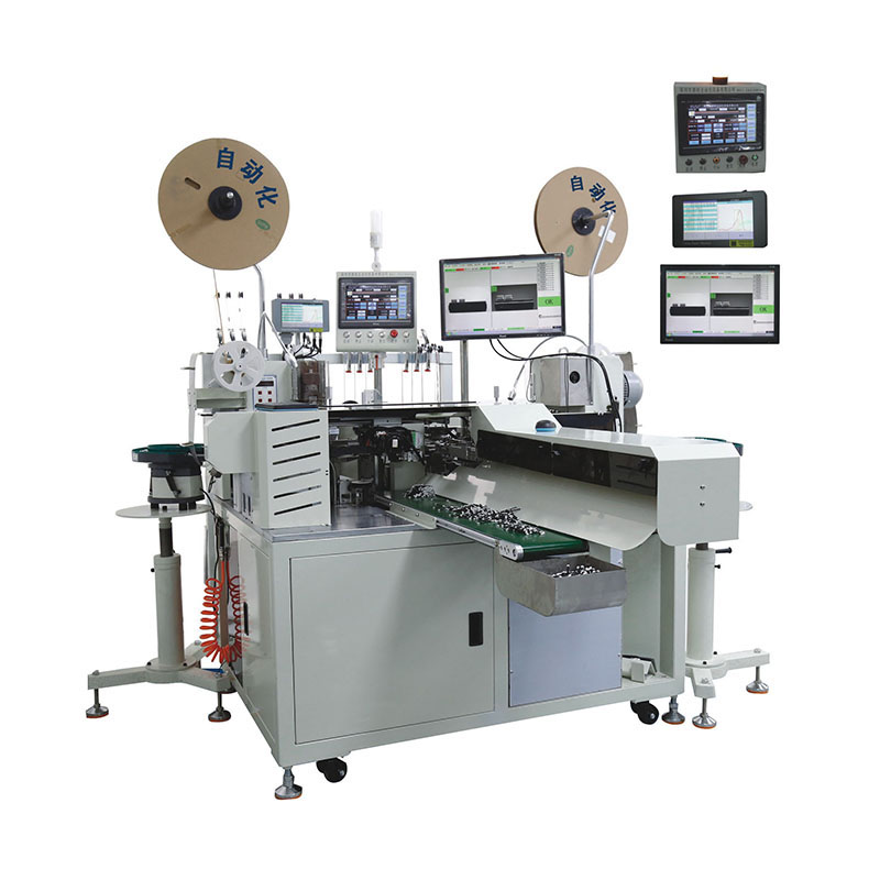 Fully automatic single-head dipping tin through shell terminal machine